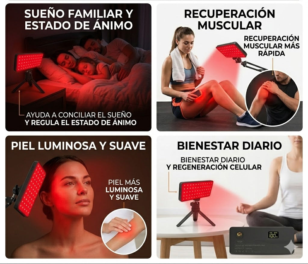Panel de Luz roja e infrarroja terapeútica